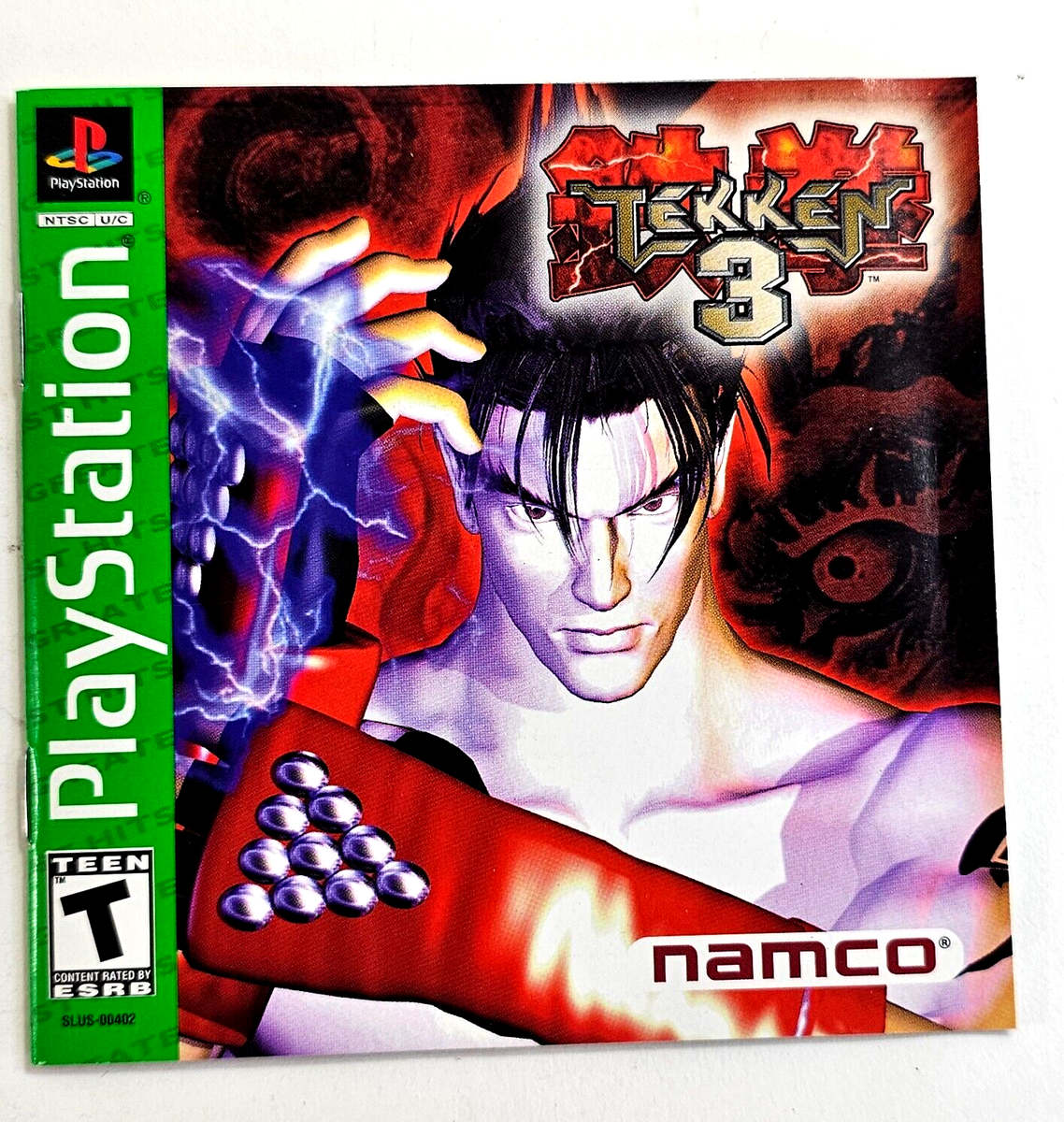 Tekken 3 (Sony PlayStation 1, 1998) Game Case Manual