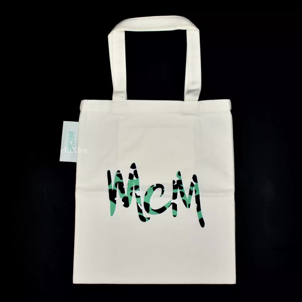 Mcm canvas tote sale
