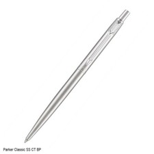 Parker Classic Stainless Steel - Classic Gold GT Ball Pen Blue Ink