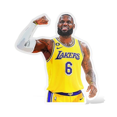 Lebron James Los Angeles Lakers Basketball Sticker Decal Glossy Waterproof Vinyl