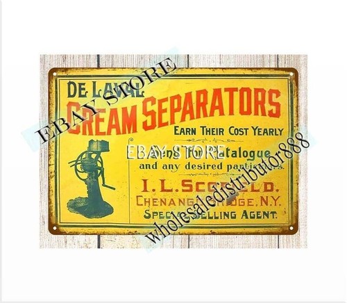 DeLaval Cream Separator metal tin sign bedroom wall art | eBay