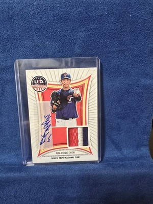 Pin-Hong Chen 2025 Panini Stars & Stripes Auto 18/62 Memorabilia Ct-phc