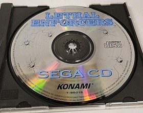 Sega CD Lethal Enforcers Konami Shooter Genesis Video Game Disc Only Authentic
