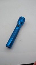Maglite Heavy-Duty Incandescent 2 D-Cell Flashlight, Blue, Used, Tested, Working