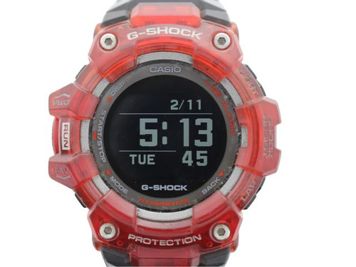 CASIO G SHOCK Watch GBD 100SM 4A1JF Wristwatch Stainless Steel Rubber Black Red