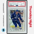 2012 PANINI ROOKIE ANTHOLOGY VINCENT LECAVALIER FATHER'S DAY PULSAR PRIZM PSA 10