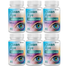 Clean Eye Advanced Support For Healthy Eye Vision CleanEye 6 Bottles Genuine