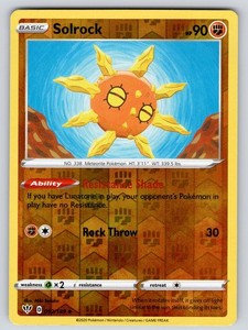 Solrock 092/189 Darkness Ablaze Reverse Holo