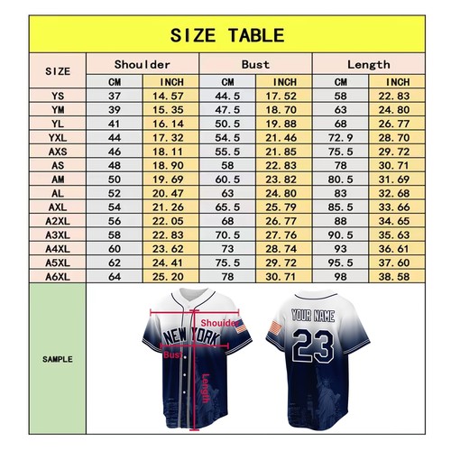 Atlanta City Jersey Custom Baseball Jersey Personalized Name, Number Gift - Picture 5 of 7