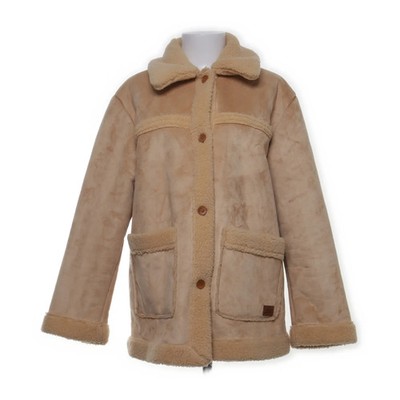 Roxy, Shearling Jacke, Damen, Größe: M, Beige, Polyester, Einfarbig, Fleece #TIh
