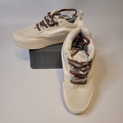 Vans Knu Stack Chunky Platform White Sneakers Men's 9.5 ( Women's 11)