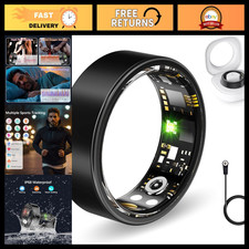 Fitness Smart Ring for Men Women - Heart Rate, Blood Oxygen, Sleep Tracker, IP