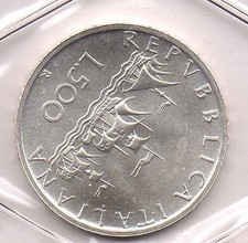 REPUBBLICA 1965  Lire 500 Caravelle Argento FDC sigillate da conf. Zecca