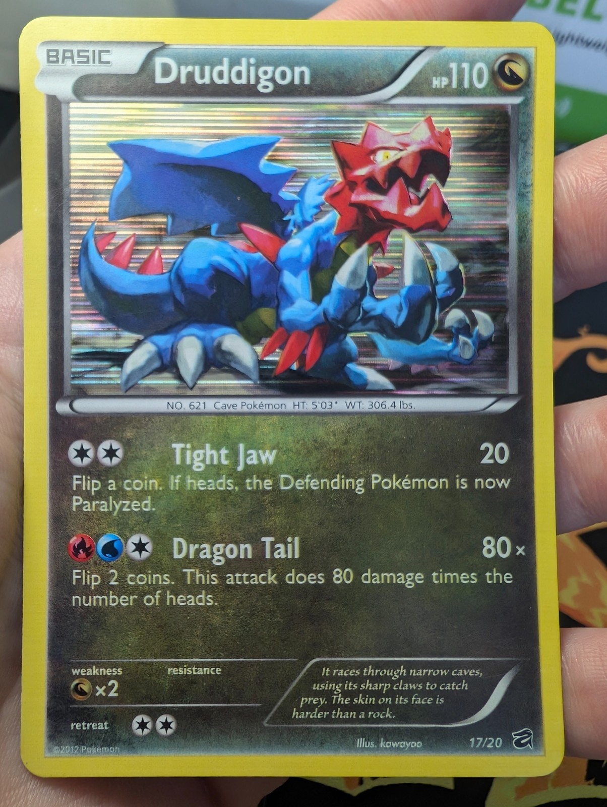 Druddigon 17/20 Dragon Vault Pokémon TCG LP
