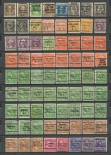 ETATS UNIS : PRECANCELS  : NEW YORK STATE NO CITY LOT 4 : 144 Timbres différents