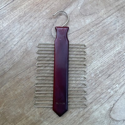 Vintage Holz Krawattenaufhänger 20 Stangen - Gürtel & Krawattenständer Aufbewahrung Organizer./Westdeutsch