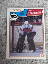 1983 OPC O-PEE-CHEE RAW HOCKEY CARD PELLE LINDBERGH ROOKIE PHILADELPHIA FLYERS. rookie card picture