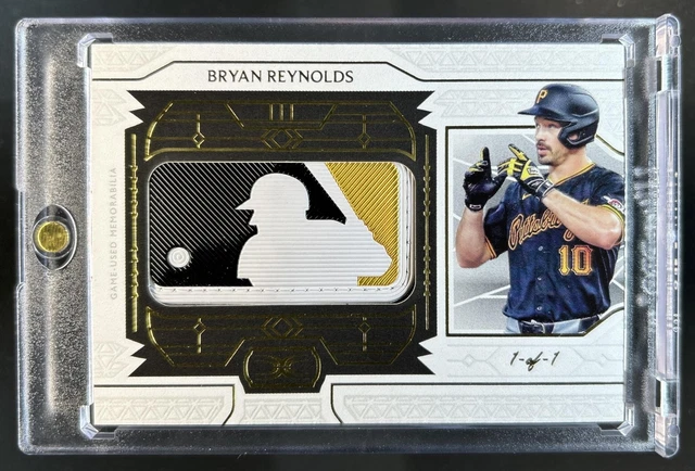 2024 Topps Definitive Bryan Reynolds MLB Logo Patch #1/1 Pirates
