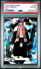 Panini 2024 Prizm WNBA Kate Martin #148 Ice Prizm Rookie Aces PSA 8
