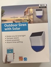 Outdoor Sirene Solar ZigBee Alarmanlage Tuya Smart App Siren Alarm Neu
