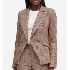 Banana Republic Double Breasted Houndstooth Blazer  Size 4