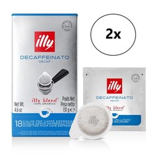 illy E.S.E. Kaffeepads Entkoffeiniert 2x 18 Stück, abbaubare Pads, 100% Arabica