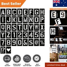 Washable Letter and Number Stencils - 42-Piece DIY Art Set for Creative Fun