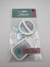 RARE Jolee's Boutique "Baby Boy" Shaker Box Stickers 2 Pieces SPJBB12