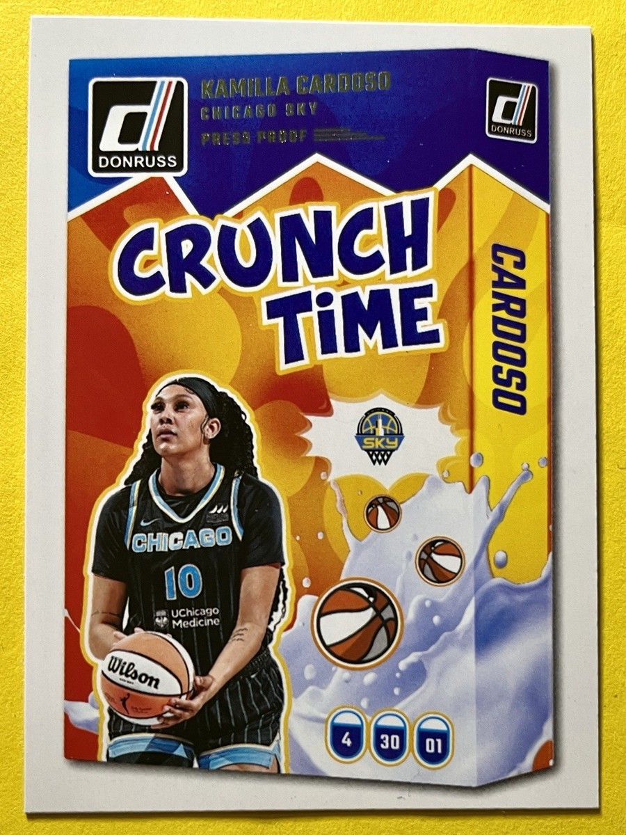 Kamilla Cardoso 2025 Panini Donruss WNBA CRUNCH TIME PRESS PROOF