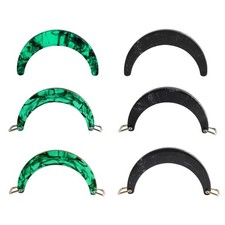 Fashionable Resins Half Round Shape Replacement Handle for Purses and Handbag