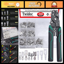 360Pcs Quick Splice Wire Spade Connector Kit - 2.8/4.8/6.3mm Crimp Terminals T