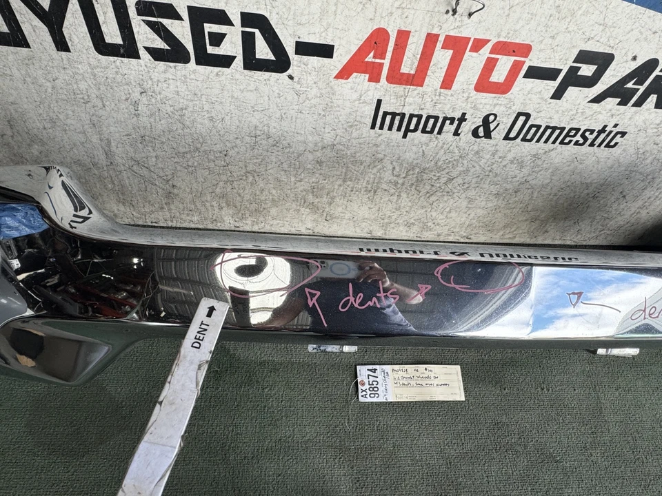 w/3dents 2016 2017 2018 CHEVROLET SILVERADO 1500 FRONT BUMPER OEM AX98574 - Image 3 of 4