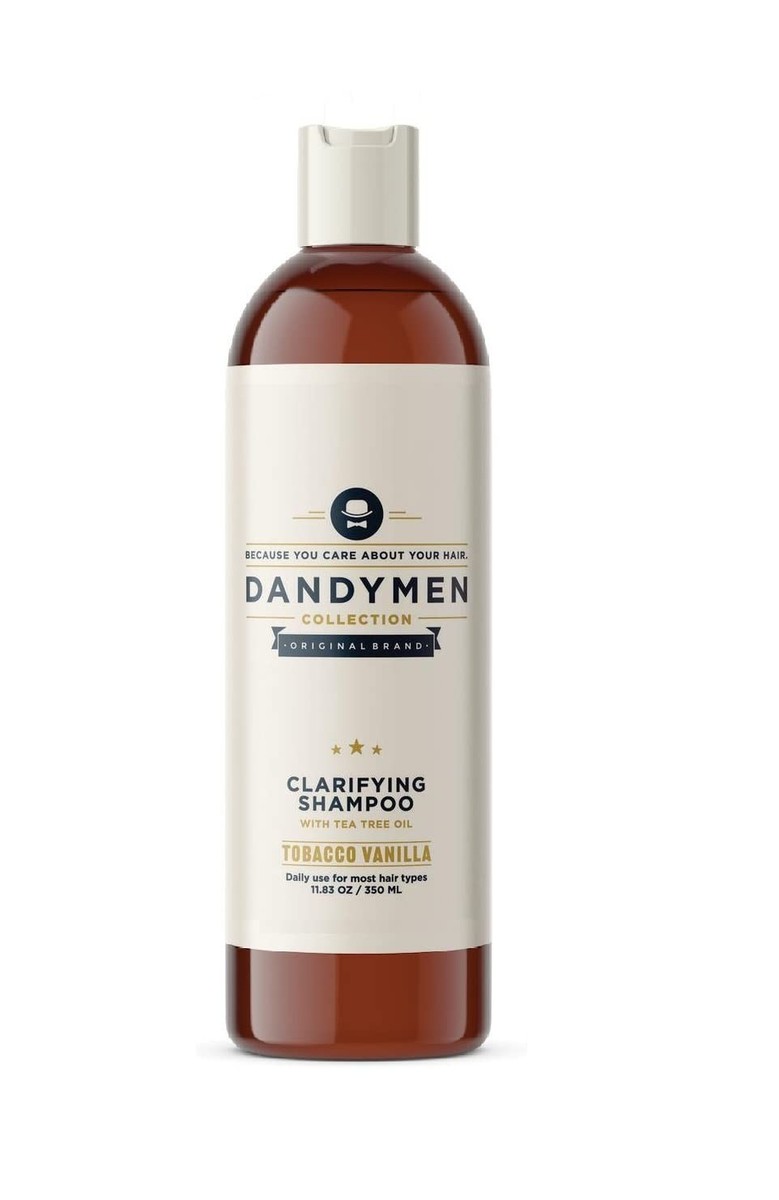 MEN'S Shampoo Tobacco Vanilla Sent Clarifying with Tea Tree Oil 11.83 oz