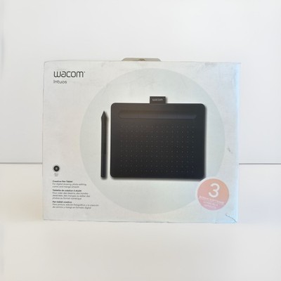 Wacom Intuos S Wireless Drawing Graphics Pen Tablet Black Bonus Software