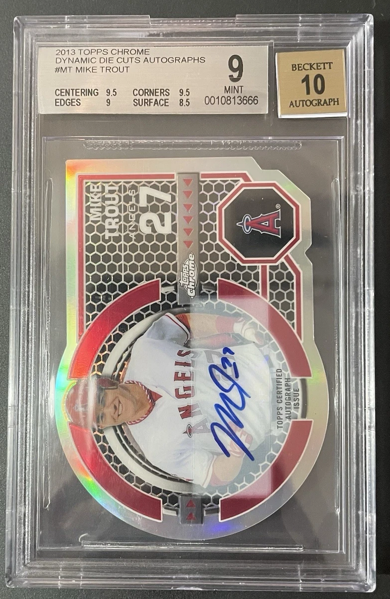 Mike Trout 9 Graded Baseball Sports Trading Cards & Accessories