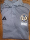 Philadelphia Union Gray Adidas Polo. Size Large. Perfect Condition  — photo 1