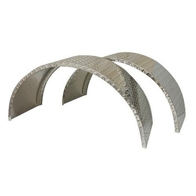 Vintage Technologies Aluminum Diamond Plate Trailer Fenders Set of 2 MADE IN USA