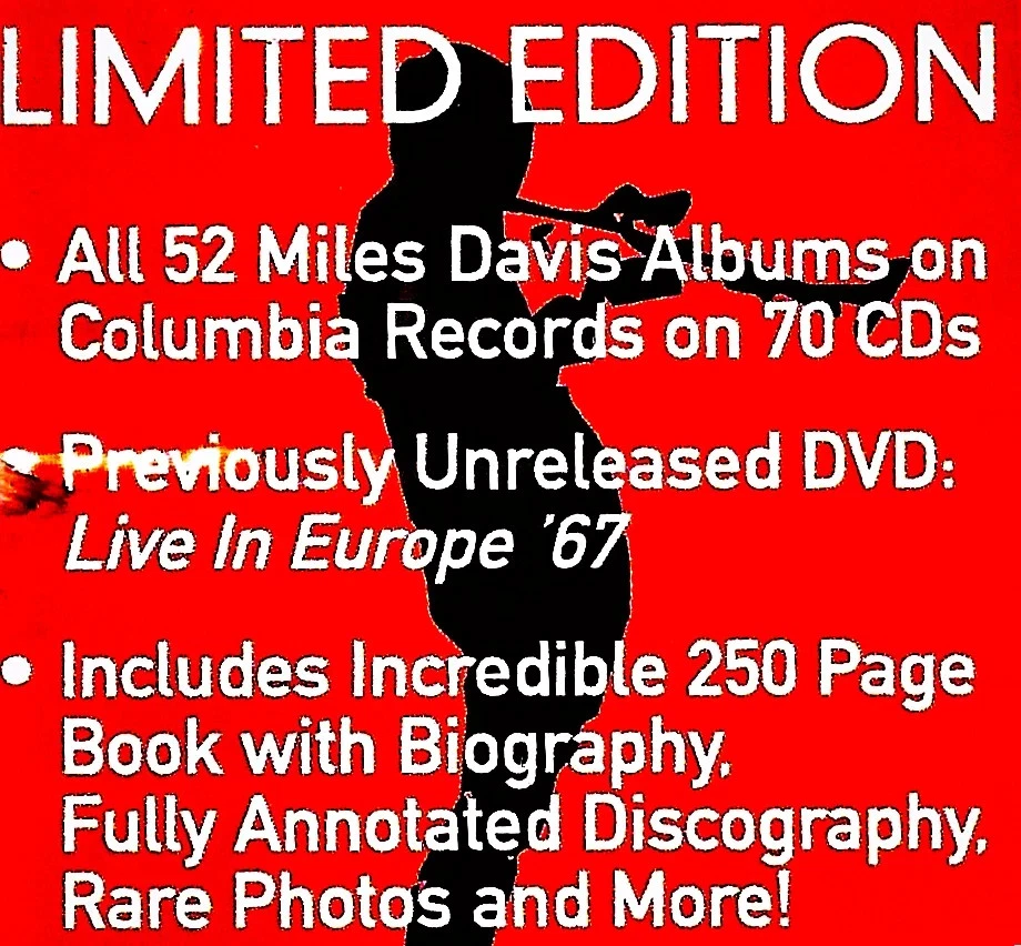 MILES DAVIS "THE COMPLETE COLUMBIA ALBUMS COLLECTION" 70CD/1 DVD BOX SET - Image 4 of 4