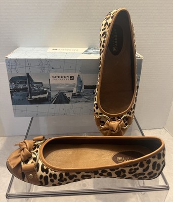SPERRY Top Sider 9381310 Kendall Leopard Pony 6.5 Women s