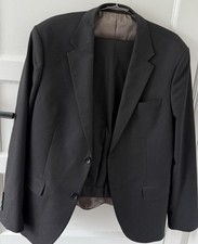 River Island Men 2 Piece Suit , Black , Very Good Condition, Size 42 Jacket