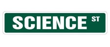 Science Street Sign Chemistry Biology Teacher Geek Degree  Indoor/Outdoor  ...
