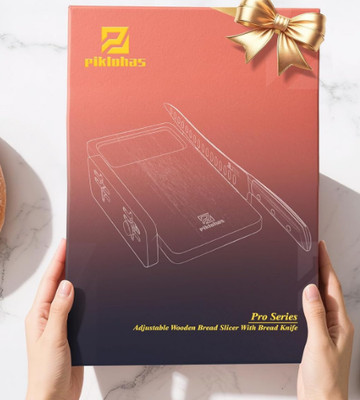 Bread Slicer With Bread knife, World's 1st Horizontal Bread Cutter 4 Thickness