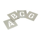 Stencils Set of Zinc Stencils - Letters 1.1/2in