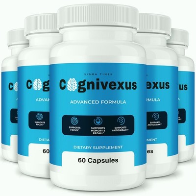 Cognivexus Capsules, Advanced Formula to Boost Focus, Memory & Clarity - 5 Pack