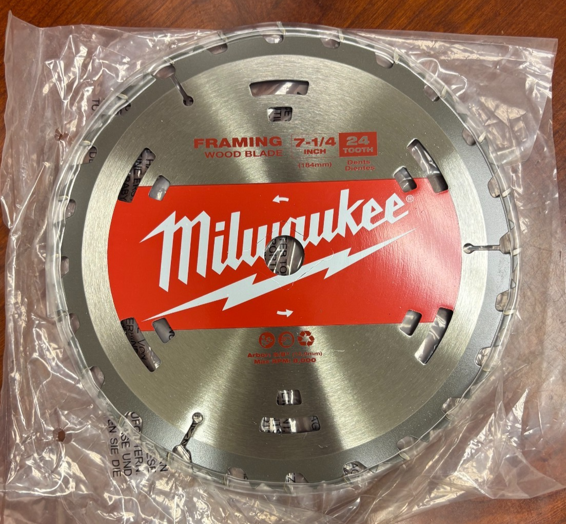 Milwaukee 48-41-0710 7-1/4" 24T Framing Circular Saw Blade
