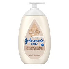 Johnson's Skin Nourishing Baby Lotion, Vanilla Oat 16.9 Fl Oz Pack of 1