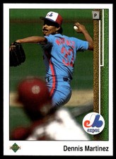 Dennis Martinez 1989 Upper Deck #377 Expos MLB READ FREE SHIPPING AutographDen