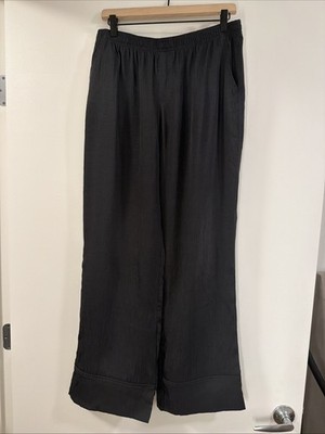 Zara Satin Effect Wide Leg Pants Size Medium