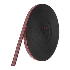 0.4"x150FT High Visibility Reflective Tape Fabric Strip, Black-Red