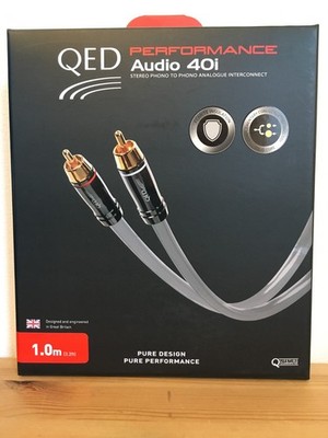 High End Cinchkabel QED Performance Audio 40i - 2x1,0m - wie neu - in OVP